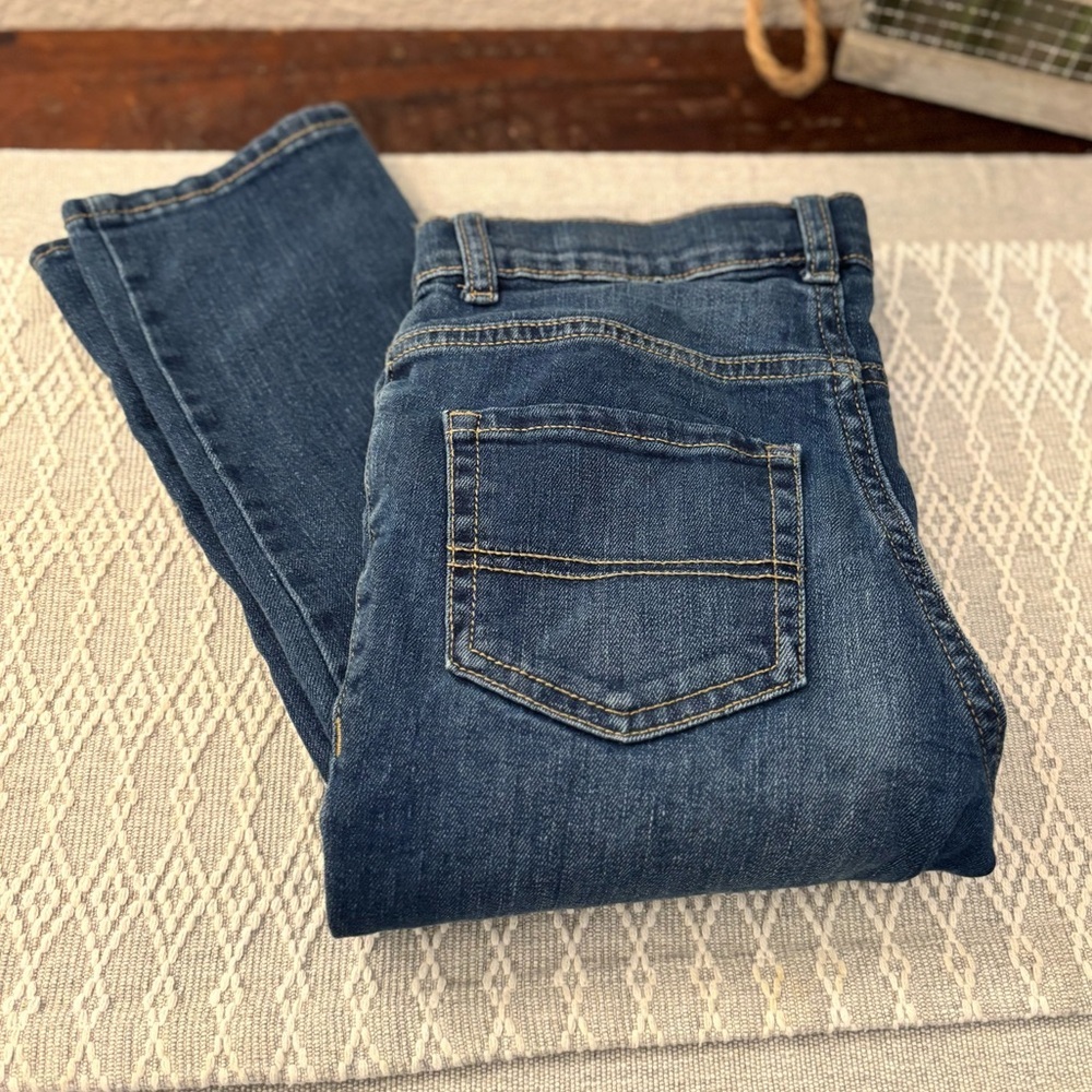 Place Girls Jeans Size 10. Medium‎ wash, skinny stretch extenders.